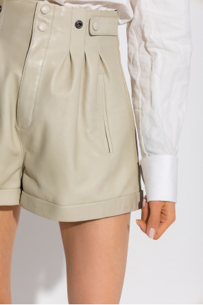 Saint Laurent Leather shorts