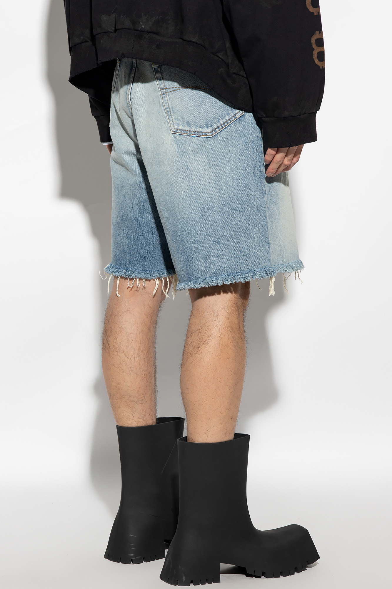 Balenciaga Denim Schwarz shorts