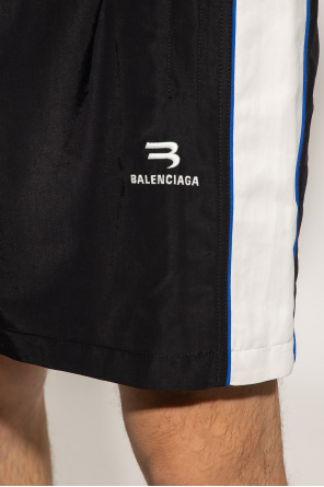 Balenciaga silk below-knee shorts Fit Yellow