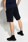 giorgio armani striped silk tie item Sweat shorts with logo