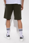 EA7 Emporio Linen armani Logo-printed shorts