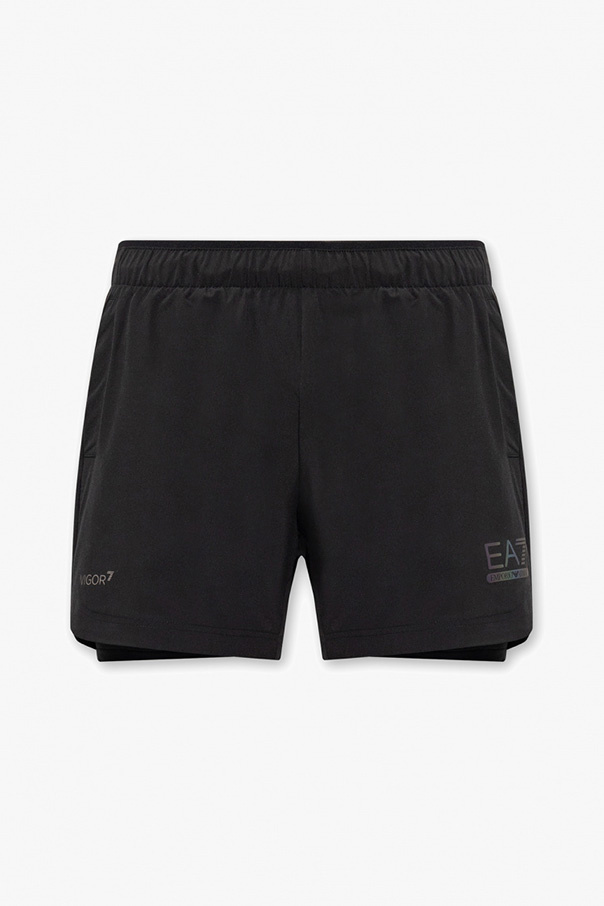EA7 Emporio Armani Jeans shorts with logo