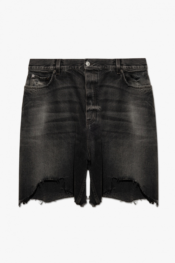 Balenciaga Denim loose-fitting shirts shorts