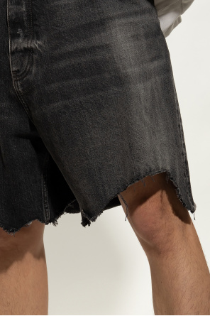 Balenciaga Denim loose-fitting shirts shorts