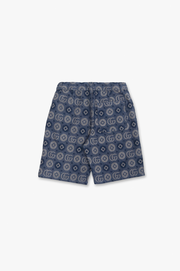 gucci resort Kids Denim shorts