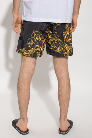 Heatwave graphic print dress Shorts with Regalia Baroque motif