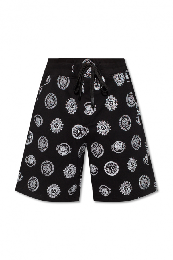 Morgan PU tailored shorts with tie waist in black Shorts with logo