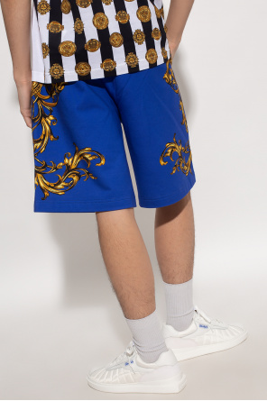 Versace Jeans Couture Shorts with ‘Garland Sun’ pattern