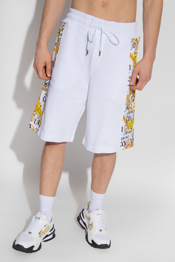 white versace shorts