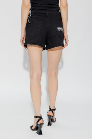 Versace Jeans Couture High-waisted denim shorts