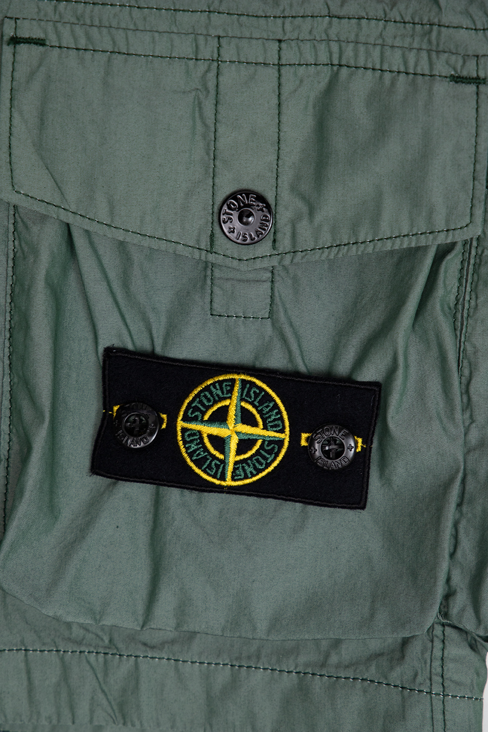 Stone Island Kids Cargo Nero shorts