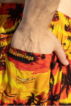 Balenciaga Printed Shorts