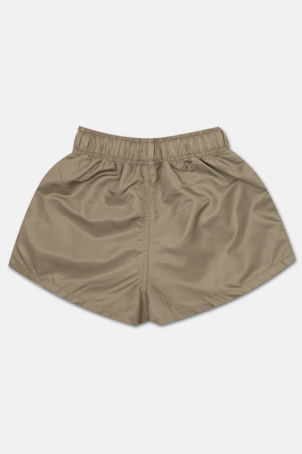 Fear Of God Essentials Kids smiley-print track shorts