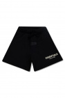 Fear Of God Essentials Kids BLACK Shorts with logo