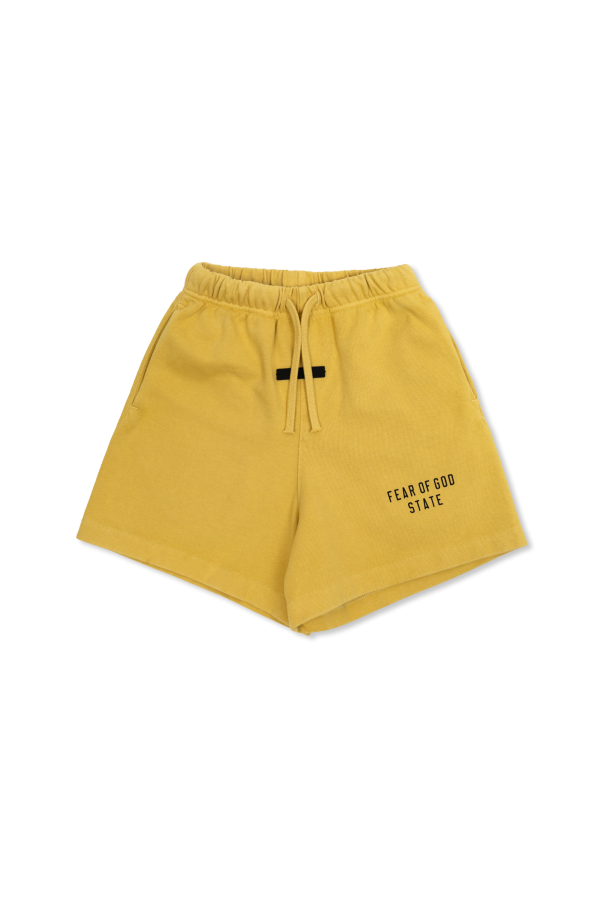 Fear Of God Essentials Kids Cotton shorts with logo