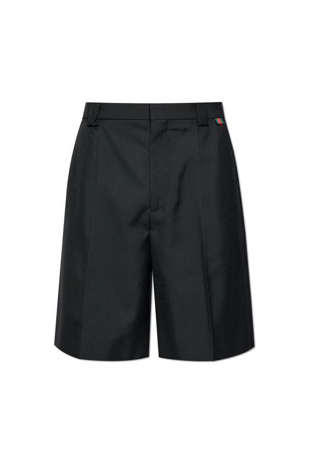 gucci Face Pleated Shorts