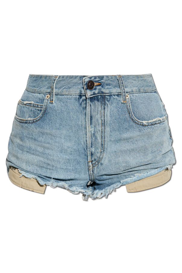 Balenciaga Denim shorts with 'vintage' effect