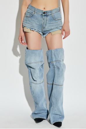 Balenciaga Denim shorts with 'vintage' effect