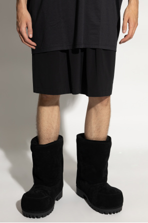 Balenciaga Shorts with Printed Logo