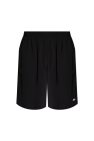 Balenciaga BLACK Shorts with Printed Logo