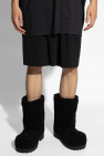 Balenciaga BLACK Shorts with Printed Logo