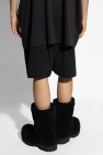 Balenciaga BLACK Shorts with Printed Logo