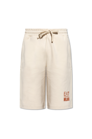 Shorts with printed logo