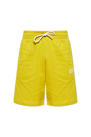 Shorts with printed logo