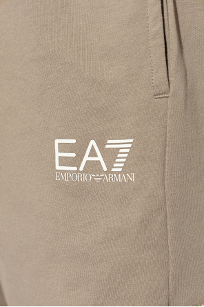 EA7 Emporio Armani Sweat shorts with printed logo