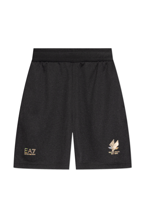 Shorts with printed logo od EA7 Emporio Armani
