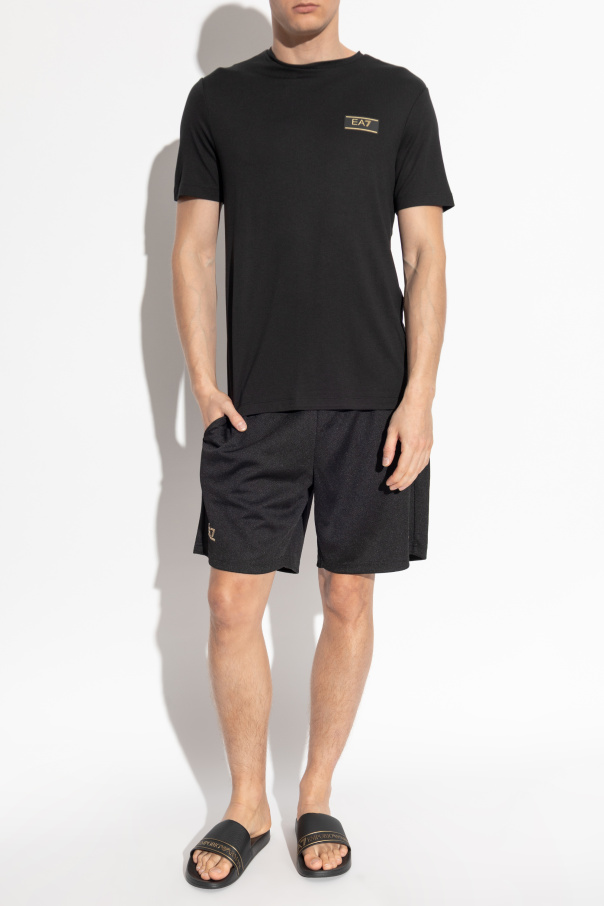 EA7 Emporio Armani Pantalones cortos con logo estampado