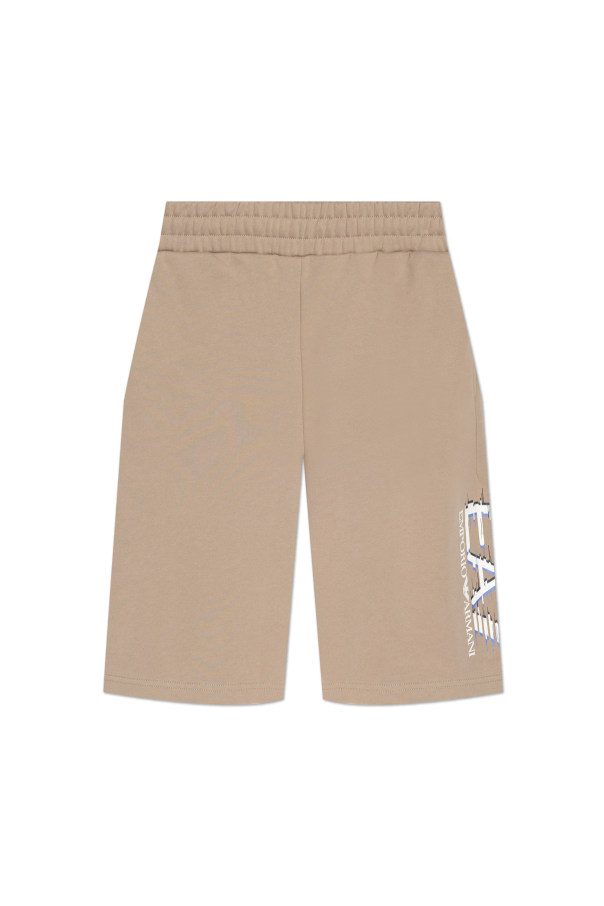 Shorts with printed logo od EA7 Emporio Armani