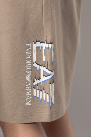 EA7 Emporio Armani Pantalones cortos con logotipo estampado