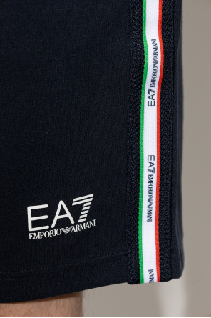 EA7 Emporio Armani Logo sweat shorts