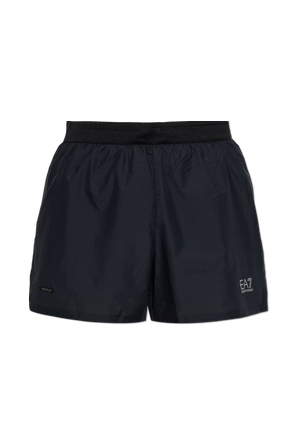 Men's Black Training Shorts EA7 Emporio Armani
