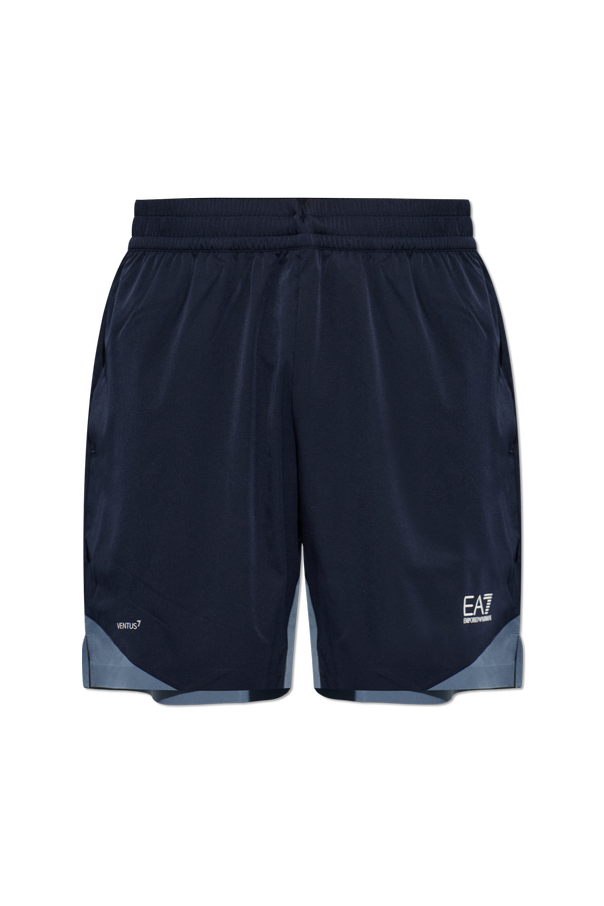 Shorts with printed logo od EA7 Emporio Armani