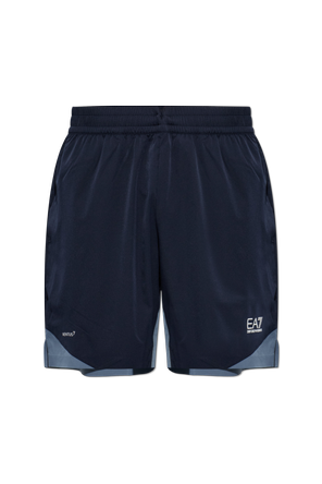 Shorts with printed logo