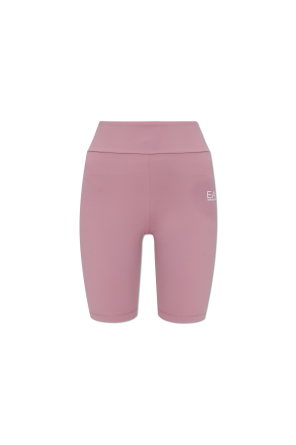 Trainingsshorts mit aufgedrucktem Logo