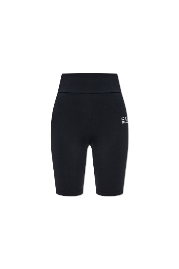 Training shorts with printed logo od EA7 Emporio Armani