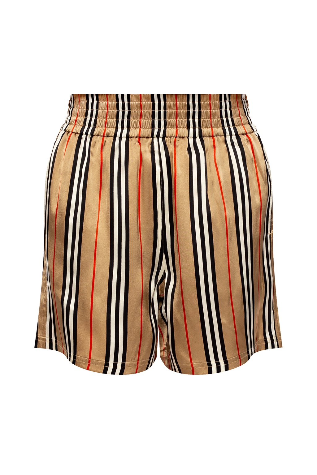 Check Silk Shorts in Archive beige - Women