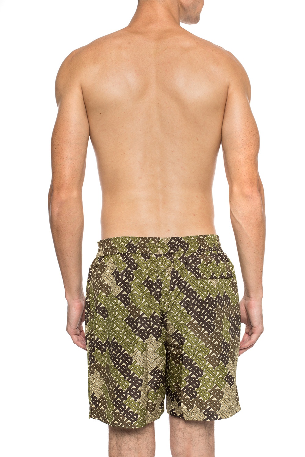 Green Patterned swim shorts Burberry - Vitkac TW