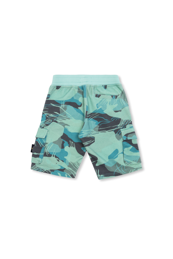 Stone Island Kids Patterned shorts