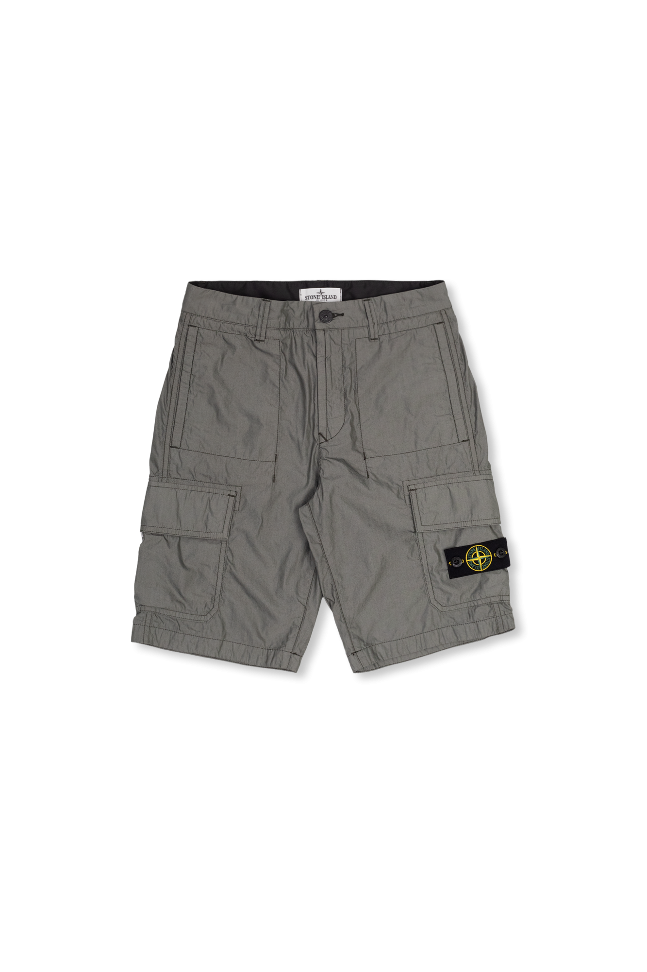 Stone Island Kids long-sleeved shorts with logo