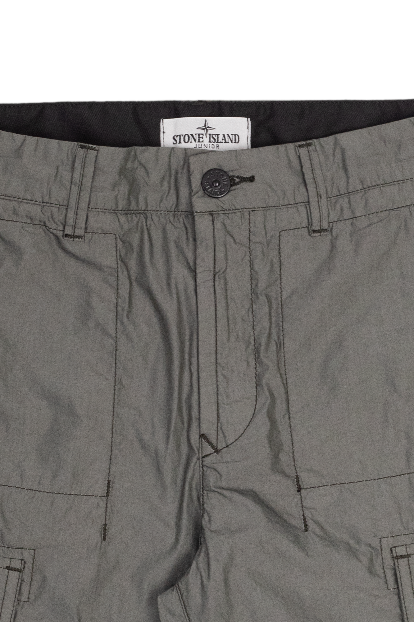 Stone Island Kids long-sleeved shorts with logo