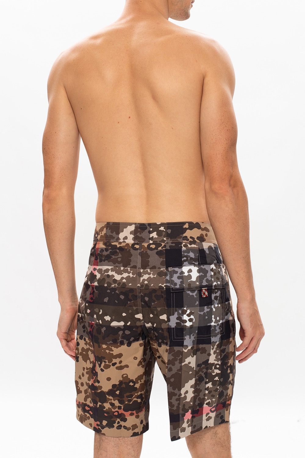 Brown Patterned swim shorts Burberry - Vitkac France