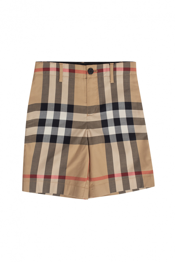burberry Anello Kids Checked shorts