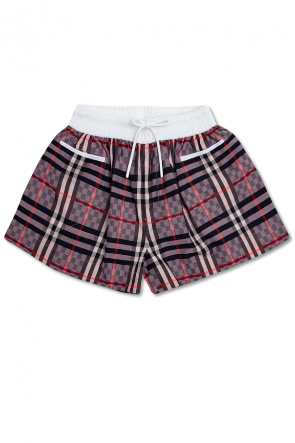 Burberry Kids Necklaceed shorts