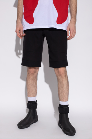 burberry mit Wool shorts with dark