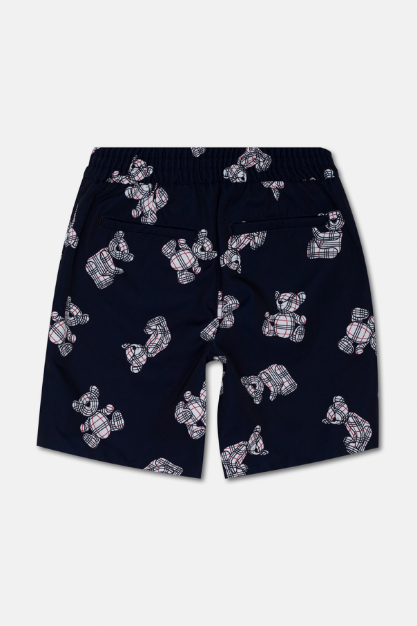 burberry Check Kids ‘Leonard’ printed shorts