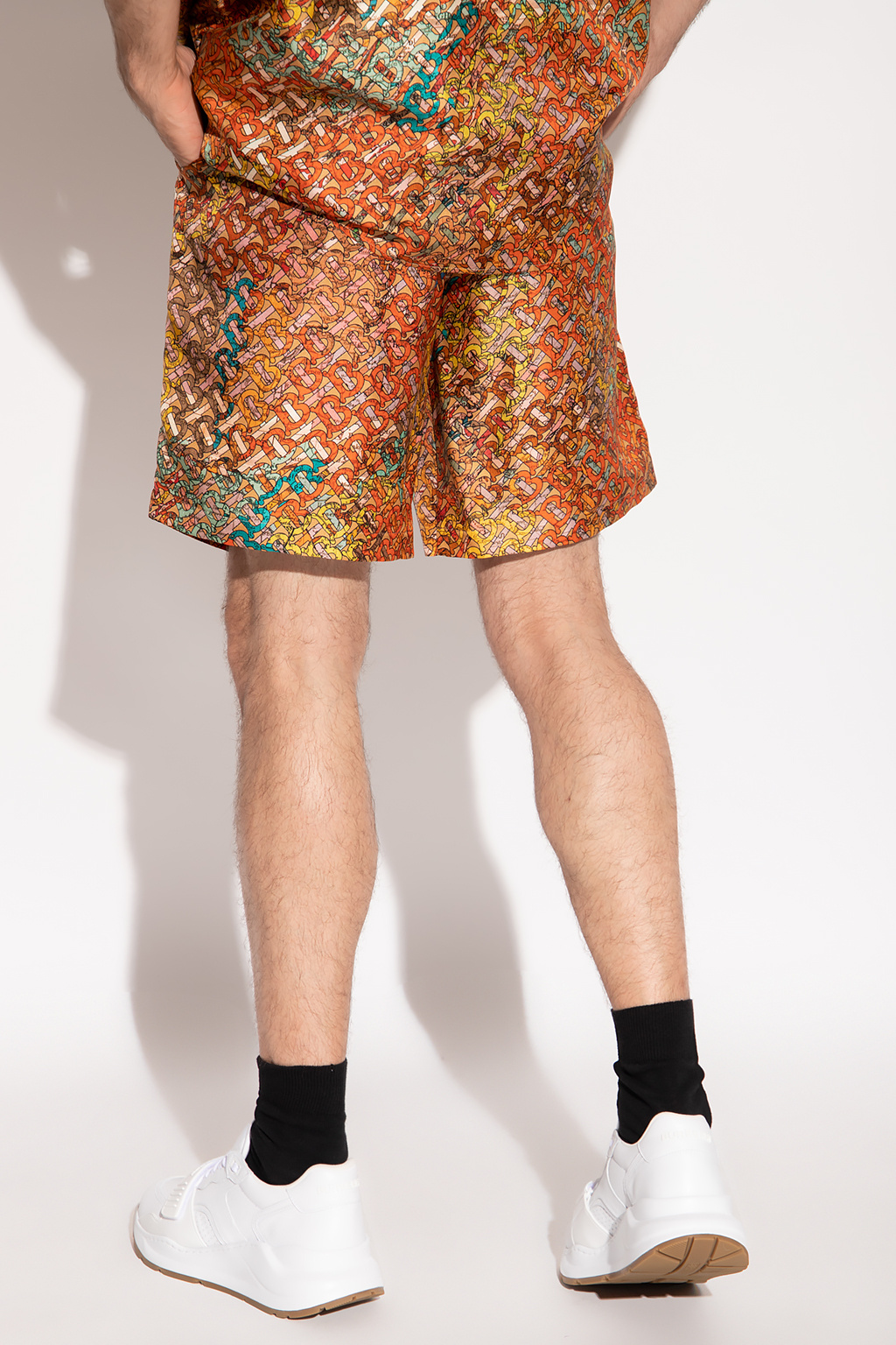 Burberry ‘Bradeston’ patterned silk shorts